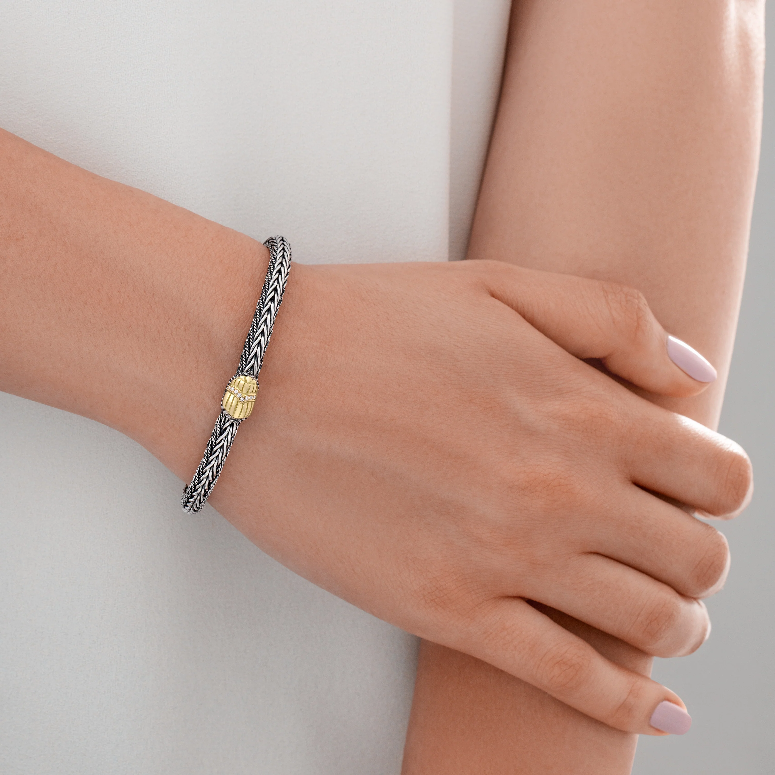 Braided Scarab Bracelet - Image 2
