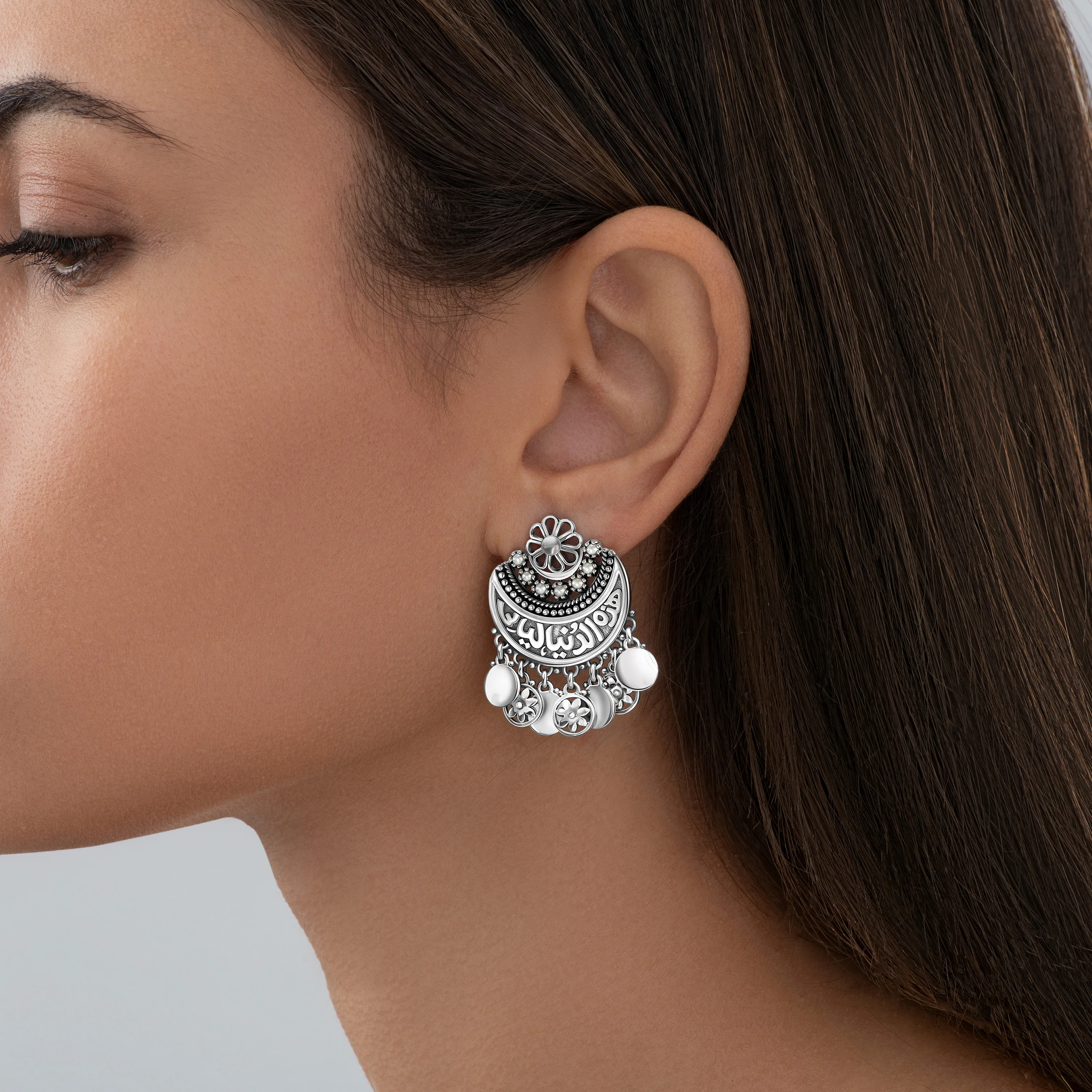 Fallahy Crescent Earrings - Image 5