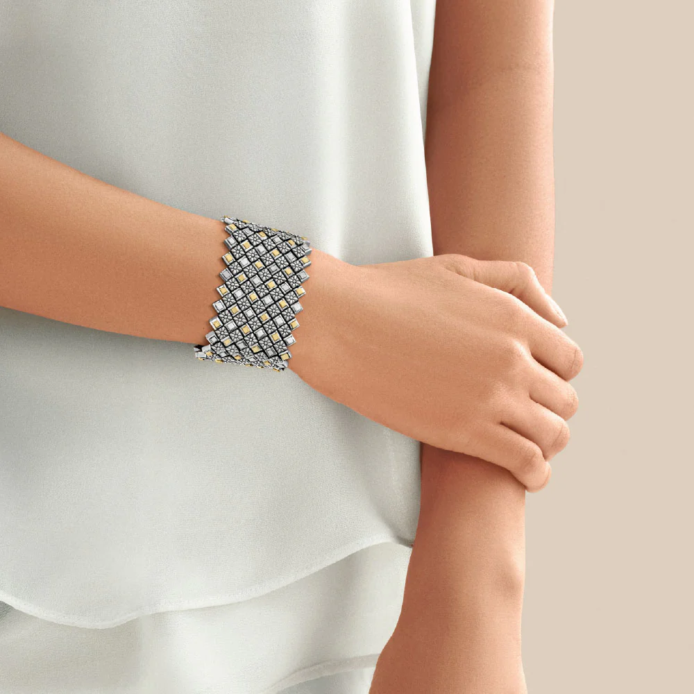 Floral Geometric Bracelet - Image 2