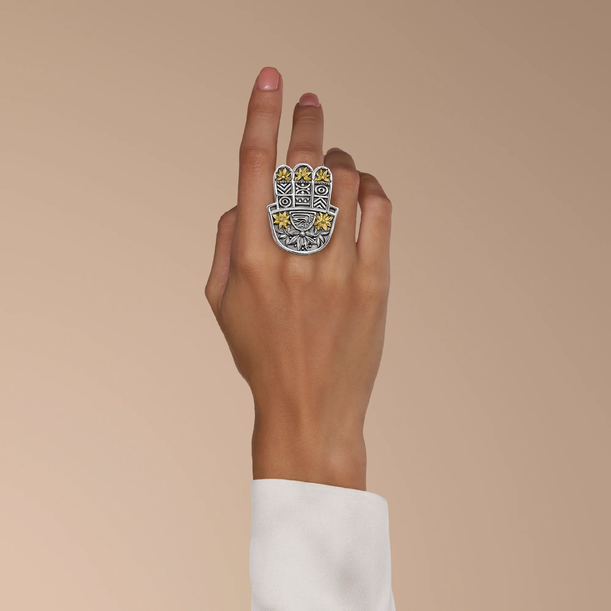 Floral Kaf Ring - Image 3