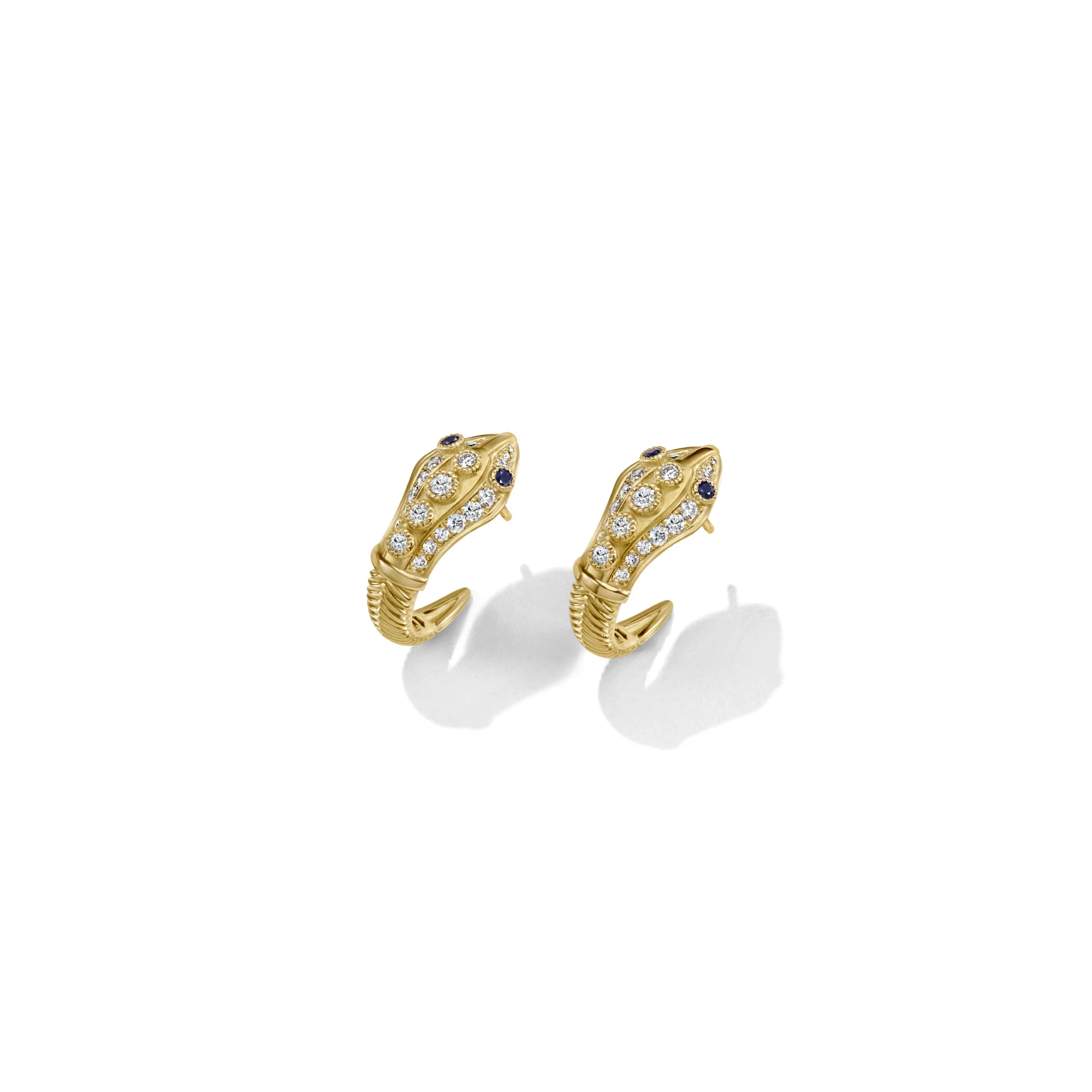 Gold Guardian Snake Earrings