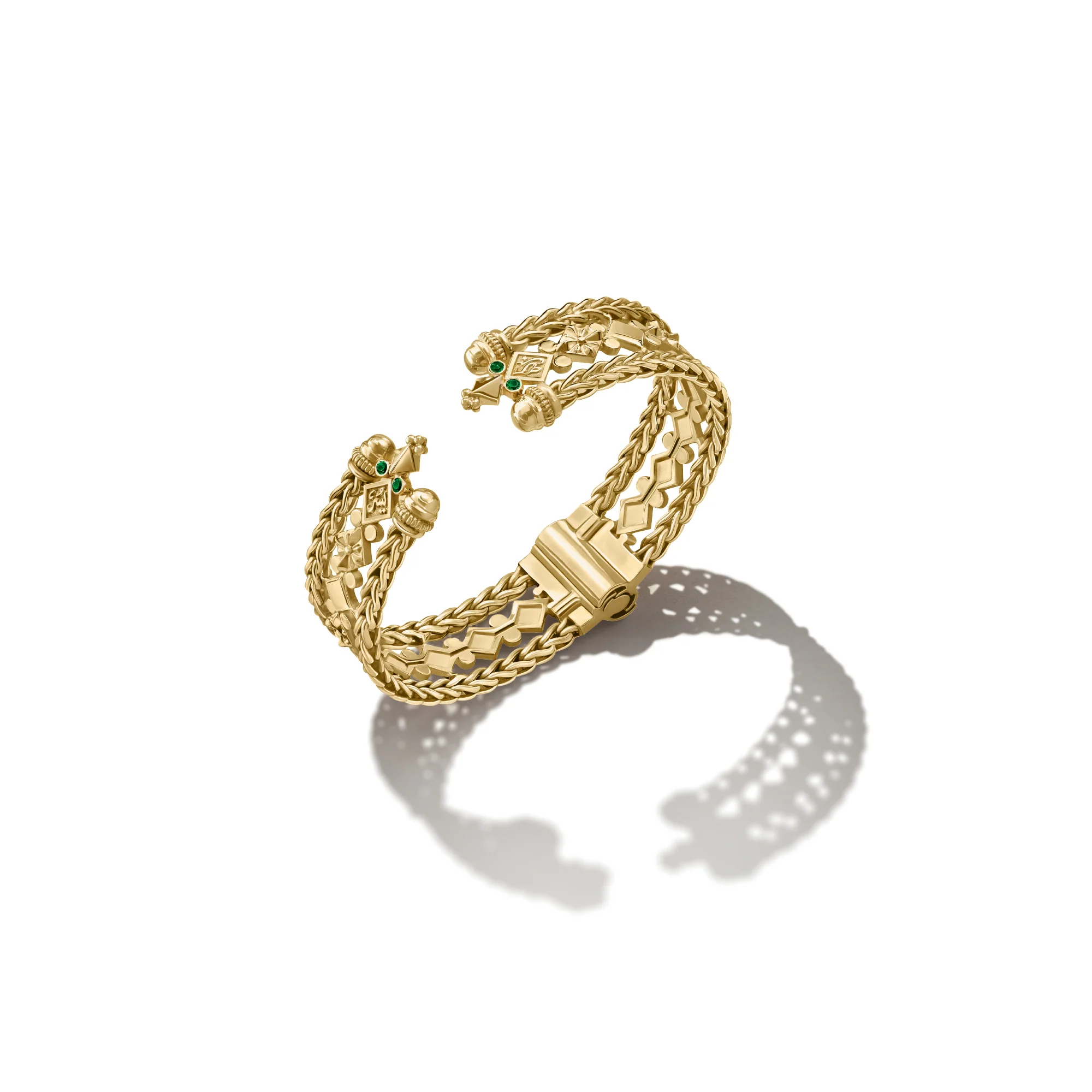 Gold Roman Chain Bangle - Image 2