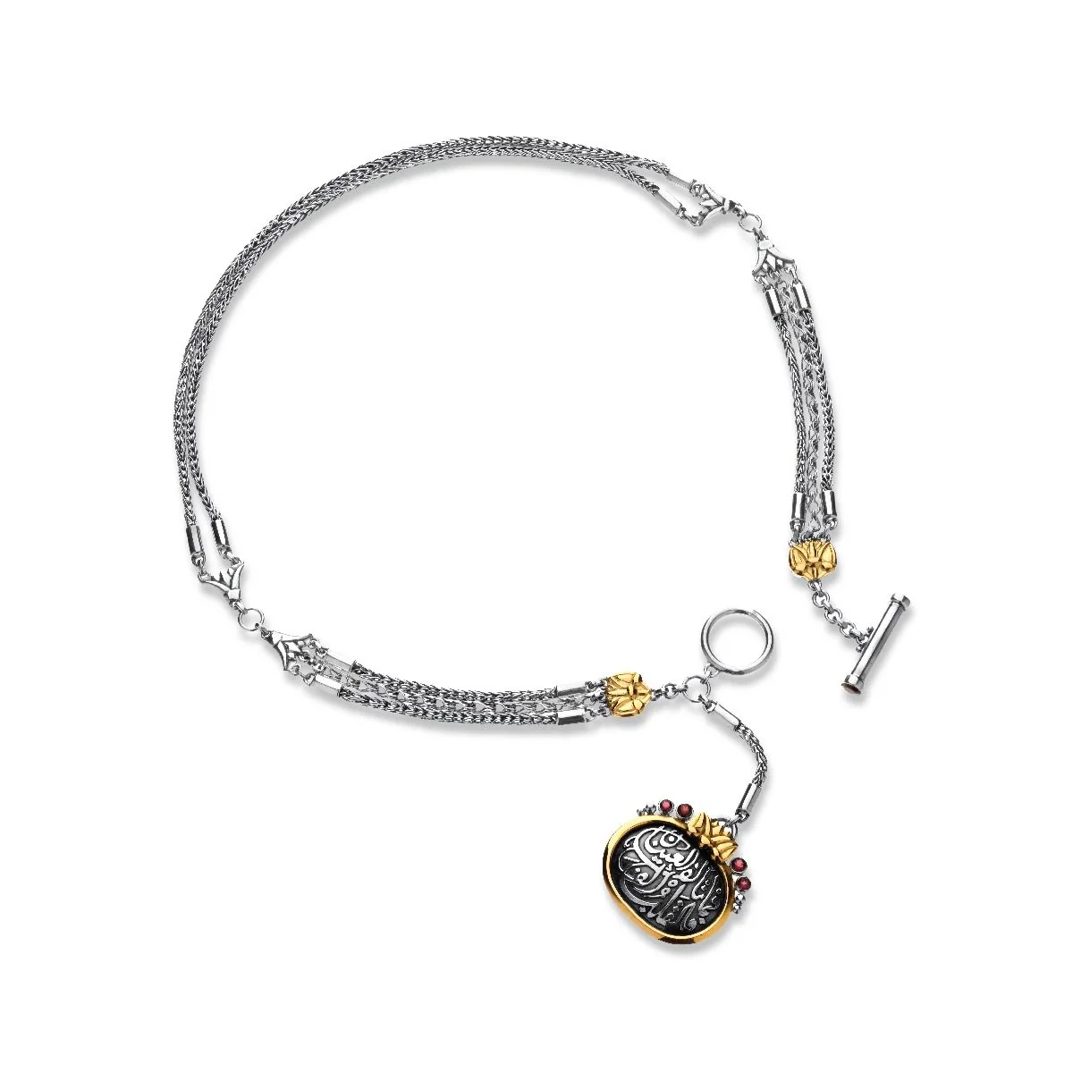Multi-Chain T-Lock Necklace - Image 3