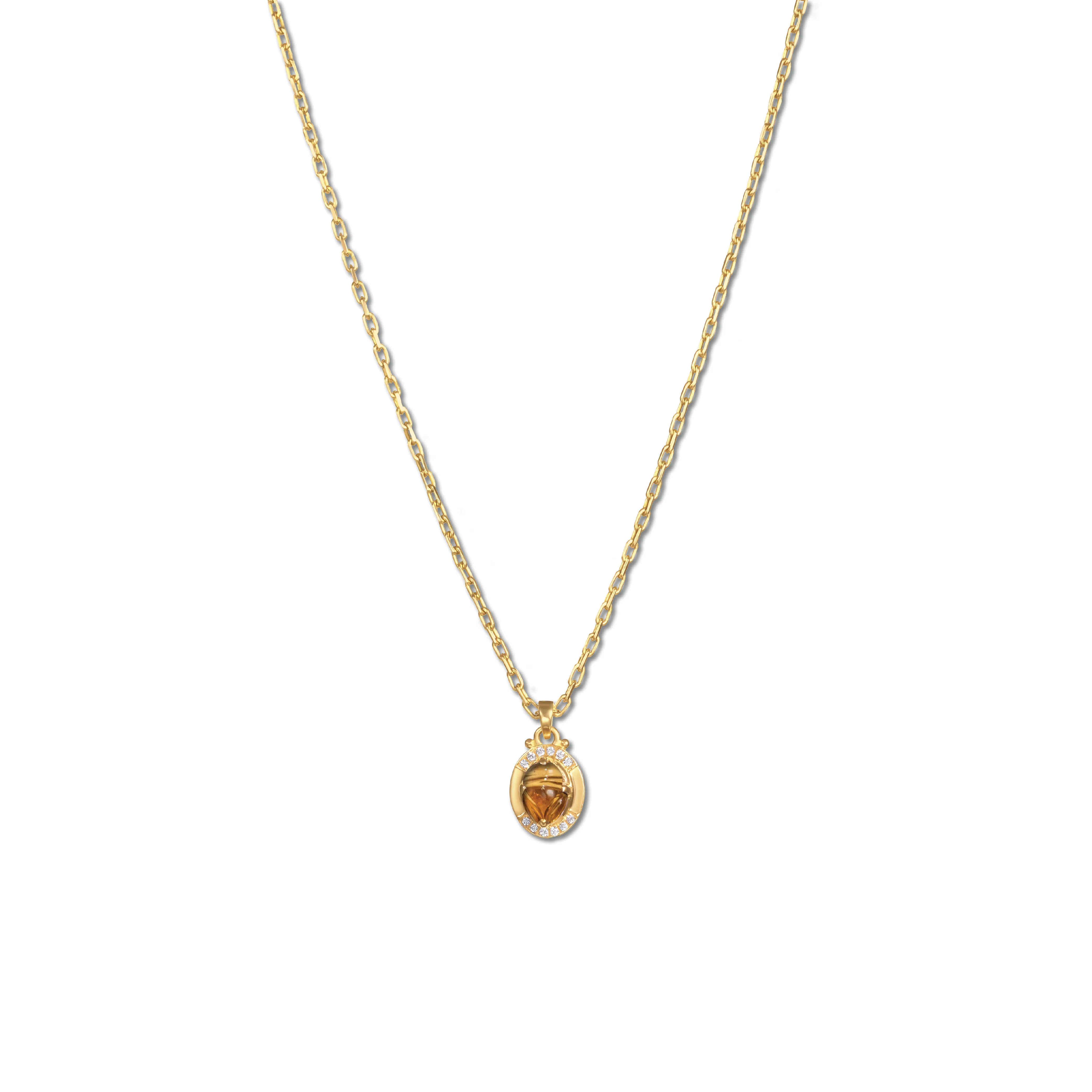 Scarab Stone Necklace