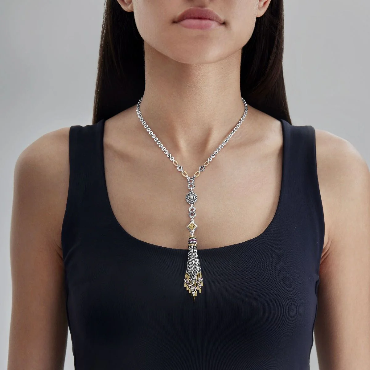 Tassel Art Deco Necklace - Image 2